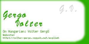 gergo volter business card